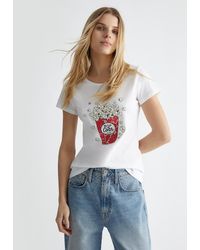 Liu Jo - Liu Jo T-shirt Con Strass E Paillettes - Lyst