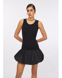 Liu Jo - Liu Jo Robe Longue En Maille Et Popeline - Lyst