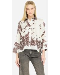 Liu Jo - Liu Jo Hemdbluse Aus Bedrucktem Twill - Lyst