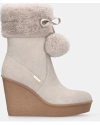 Liu Jo - Liu Jo Bottines À Talons Compensés Avec Pompon - Lyst