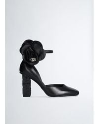 Liu Jo - Liu Jo Leder-Pumps Mit Blumendetail - Lyst