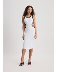 Liu Jo - Liu Jo Abito Midi Con Cut-Out - Lyst