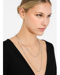Liu Jo - Liu Jo Mehrreihige Halskette Mit Strass - Lyst