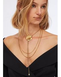 Liu Jo - Collar Largo Con Flor - Lyst
