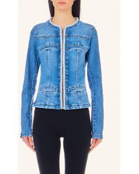 Liu Jo - Liu Jo Veste En Denim Avec Strass - Lyst