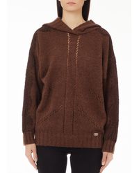 Liu Jo - Liu Jo Pullover Aus Wollgemisch Mit Kapuze - Lyst