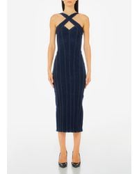 Liu Jo - Liu Jo Langes Kleid Aus Denim - Lyst