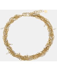 Liu Jo - Liu Jo Mehrreihiger Choker Mit Strass - Lyst