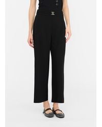 Liu Jo - Liu Jo Cropped-Hose Mit Gürtel - Lyst