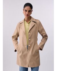 Liu Jo - Gabardina Larga Con Cinturón - Lyst