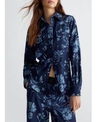 Liu Jo - Liu Jo Camicia Di Jeans Con Stampa Floreale - Lyst
