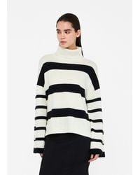 Liu Jo - Liu Jo Pull À Col Roulé 100 Laine Avec Boutons Bijoux - Lyst
