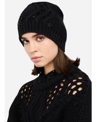 Liu Jo - Liu Jo Bonnet En Laine Mélangée Avec Perles - Lyst