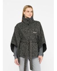 Liu Jo - Liu Jo Poncho Mit Gürtel - Lyst