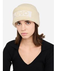 Liu Jo - Liu Jo Beanie-Mütze Mit Logo - Lyst