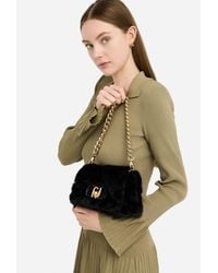 Liu Jo - Liu Jo Sac Petit Format Lapuffy En Imitation Fourrure - Lyst