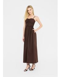 Liu Jo - Liu Jo Langes Kleid Aus Popeline - Lyst