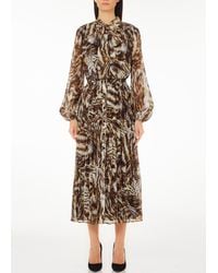 Liu Jo - Liu Jo Abito Chemisier Con Stampa Animalier - Lyst