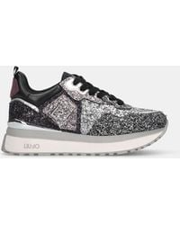 Liu Jo - Liu Jo Sneakers Platform Full Glitter - Lyst