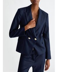 Liu Jo - Liu Jo Flanellblazer Mit Nadelstreifen - Lyst