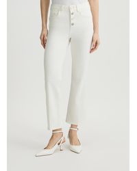 Liu Jo - Liu Jo Pantaloni Bootcut Bianchi A Vita Alta - Lyst