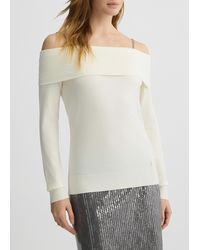 Liu Jo - Liu Jo Pull À Encolure Bardot Avec Pierres Bijoux - Lyst