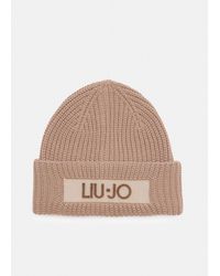 Liu Jo - Liu Jo Beanie-Mütze Mit Logo - Lyst