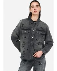 Liu Jo - Liu Jo Veste En Denim Avec Strass - Lyst
