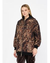 Liu Jo - Liu Jo Veste Avec Imprimé Animalier En Nylon - Lyst