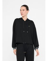 Liu Jo - Liu Jo Felpa Lurex Con Cappuccio - Lyst