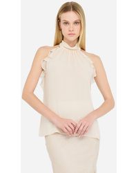 Liu Jo - Liu Jo Top Elegante Con Rouches - Lyst
