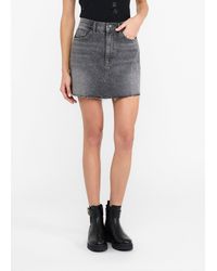 Liu Jo - Liu Jo Minirock Aus Denim Mit Nieten - Lyst