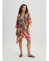 Liu Jo - Liu Jo Caftano Con Stampa Animalier - Lyst