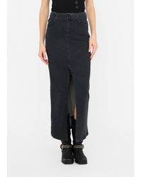 Liu Jo - Liu Jo Jupe En Toile Denim Avec Ceinture - Lyst