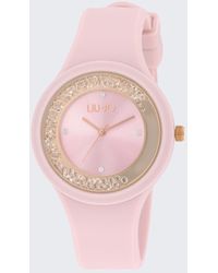 Liu Jo - Liu Jo Montre En Silicone Avec Strass - Lyst