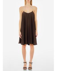 Liu Jo - Liu Jo Kurzes Kleid Aus Kreppsatin - Lyst