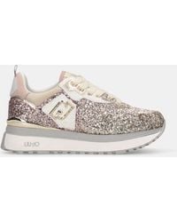 Liu Jo - Liu Jo Sneakers Platform Full Glitter - Lyst