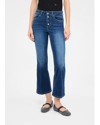 Liu Jo - Liu Jo Flare-Jeans Mit Schmuckknöpfen - Lyst