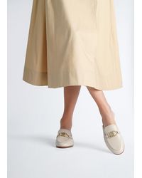 Liu Jo - Liu Jo Slippers In Pelle Con Logo - Lyst