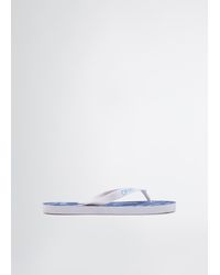 Liu Jo - Liu Jo Zehentrenner Mit Jeans-Print - Lyst