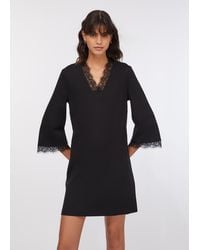 Liu Jo - Liu Jo Robe Courte Avec Détails En Dentelle - Lyst