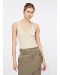 Liu Jo - Liu Jo Top Avec Détails En Dentelle - Lyst