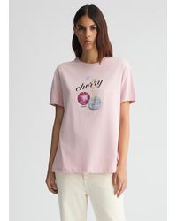 Liu Jo - Liu Jo T-shirt Con Stampa E Strass - Lyst