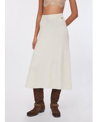 Liu Jo - Liu Jo Jupe Midi En Maille Avec Paillettes - Lyst