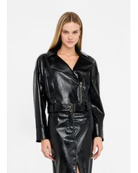 Liu Jo - Liu Jo Giacca Biker Glossy - Lyst