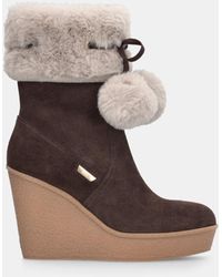 Liu Jo - Liu Jo Bottines À Talons Compensés Avec Pompon - Lyst
