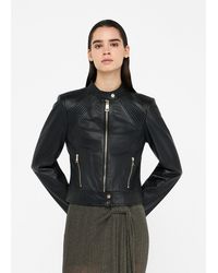 Liu Jo - Liu Jo Veste Motarde En Cuir - Lyst