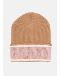 Liu Jo - Liu Jo Mütze Mit Logo Aus Lurex - Lyst