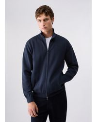 Liu Jo - Pull Zippé En Coton Lisse - Lyst