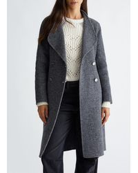 Liu Jo - Liu Jo Zweireihiger Mantel Aus Wollgemisch - Lyst